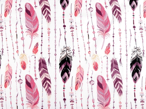 Baumwolle Federn korall